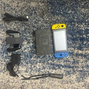 Fortnite Exclusive Nintendo Switch Handheld Console - Yellow and Blue